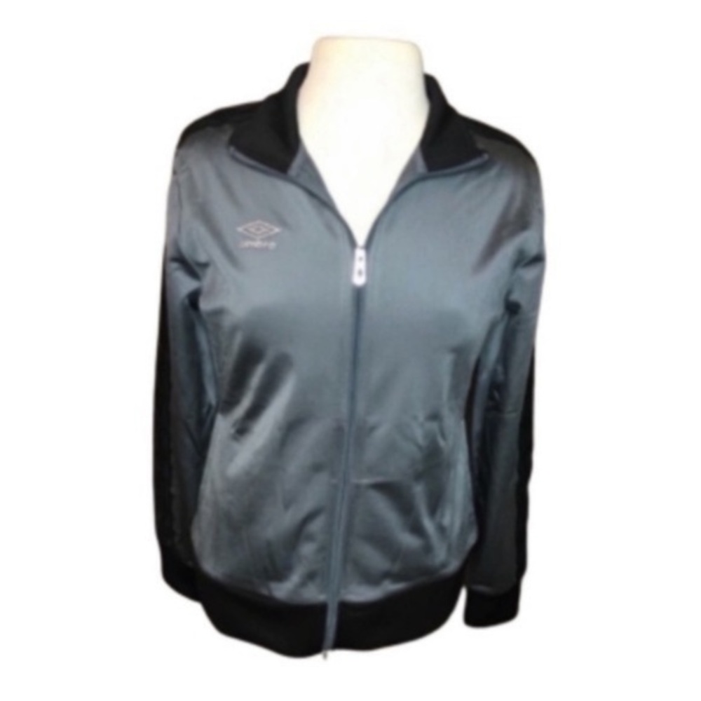 Umbro Women's Gray and Black Track Jacket